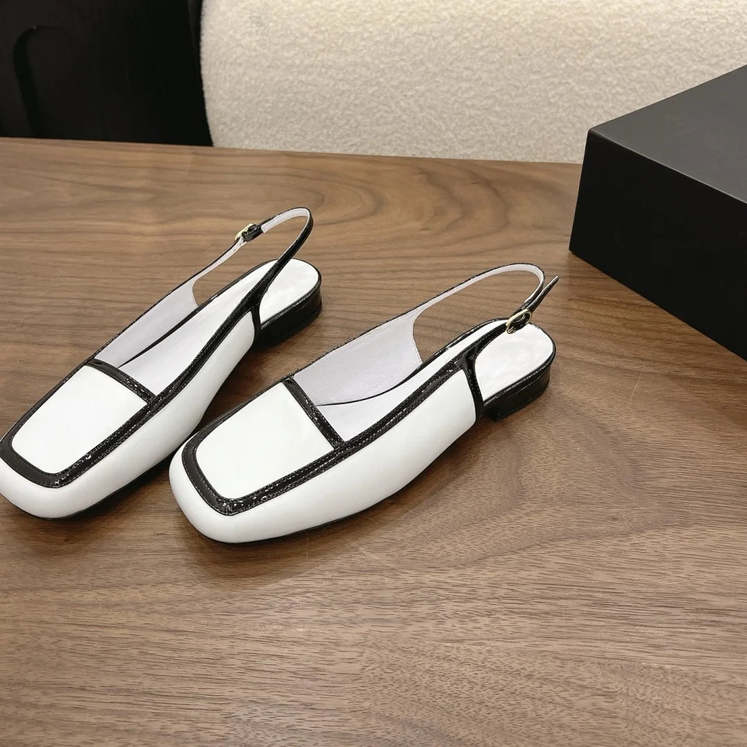 Luxury Brand Women's Casual Low-heel Shoes Handcrafted Mary Janes Upper Sheepskin Simple Yet Stylish Effortlessly Versatile