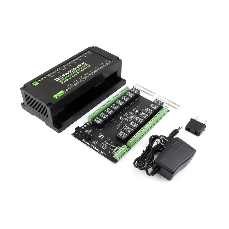 RS485 interface 5V Modbus RTU 16 Channels Relay Module remote control board card plate for home automation electric motor device