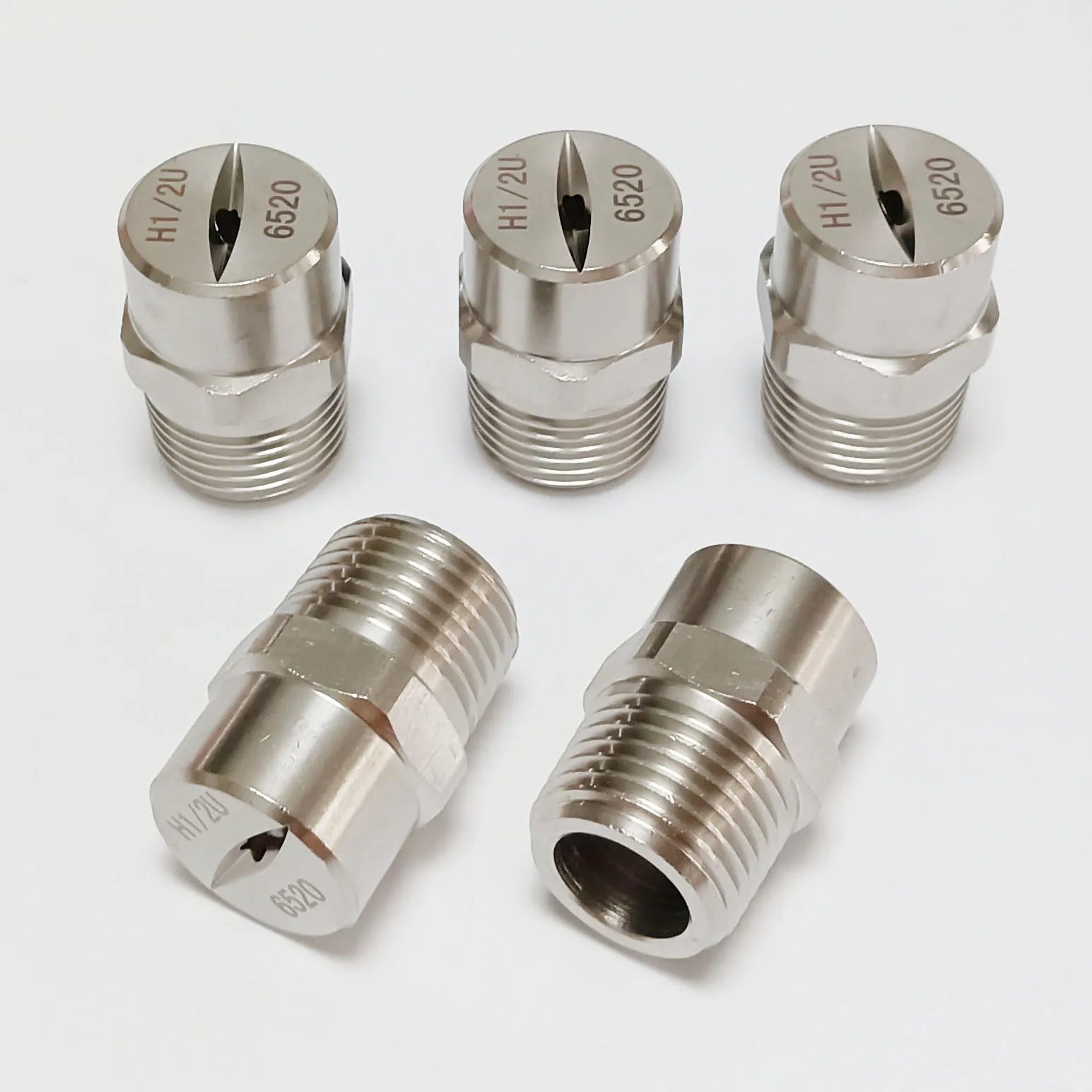 1/2" BSPT SS304 vee jet flat fan spray nozzle, Industrial / factory cleaning, dust removal nozzle