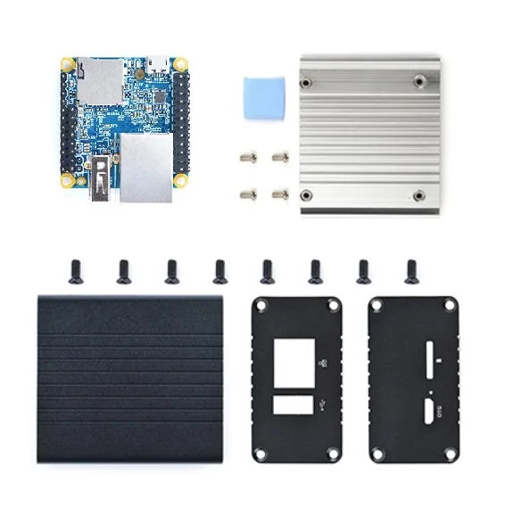 NanoPi Neo LTS with CNC Metal-Case Heatsink 256M/512M RAM Allwinner H3 Quad Cortex-A7 1.2GHz,OpenWRT,Ubuntu Linux Armbian DietPi