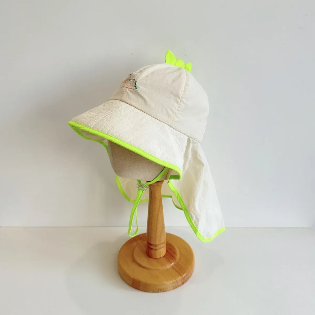 UV Block cap Baby’s summer hats beach accessories Boy Girls Sunshade Large brim Sunshade Shawl Breathable hat for sun protection