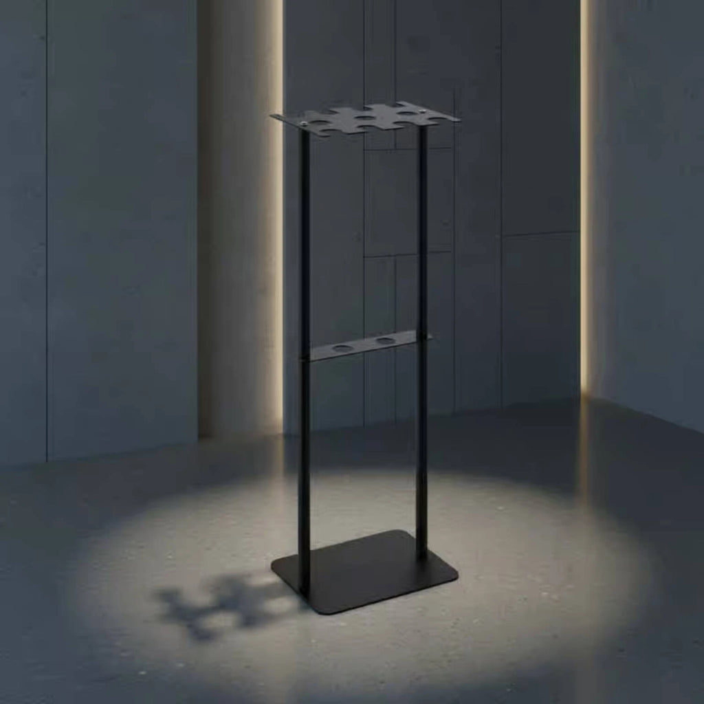 Metal Baseball Display Rack Mobile Baseball Club Storage Rack Floor Club Holder Free Standing Rust Resistant for Home Gym