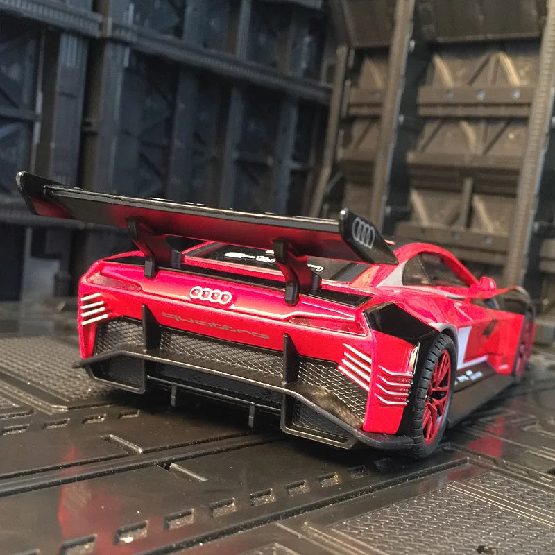 1:32 Audi e-tron alloy car model doors and engine hood, trunk can be opened has simulated sound and lighting functions