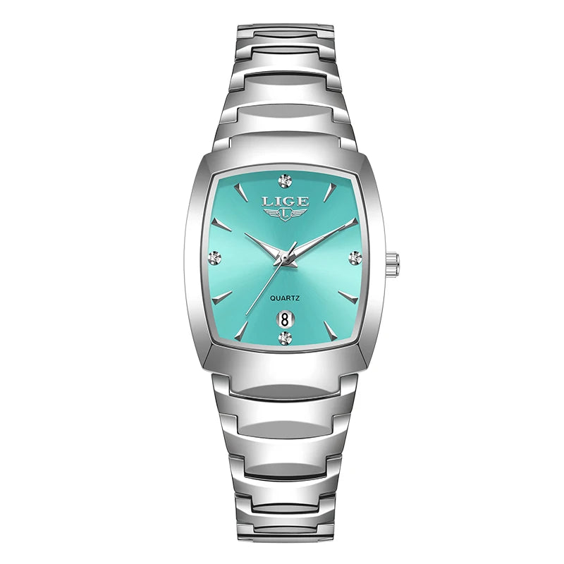 LIGE 2026 new Women's Watch Business Luxury Ladies clock Fashion quartz Simple Watch for Women Gift Women's wristwatch reloj+BOX