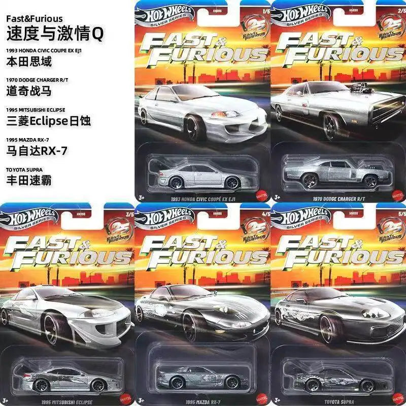 New Hot Wheels Hnr88 Gdg44 Fast & Furious Batch Q 1:64 Genuine In Stock 1970 Dodge Toyota Supra Diecast Model Car For Fans Gifts