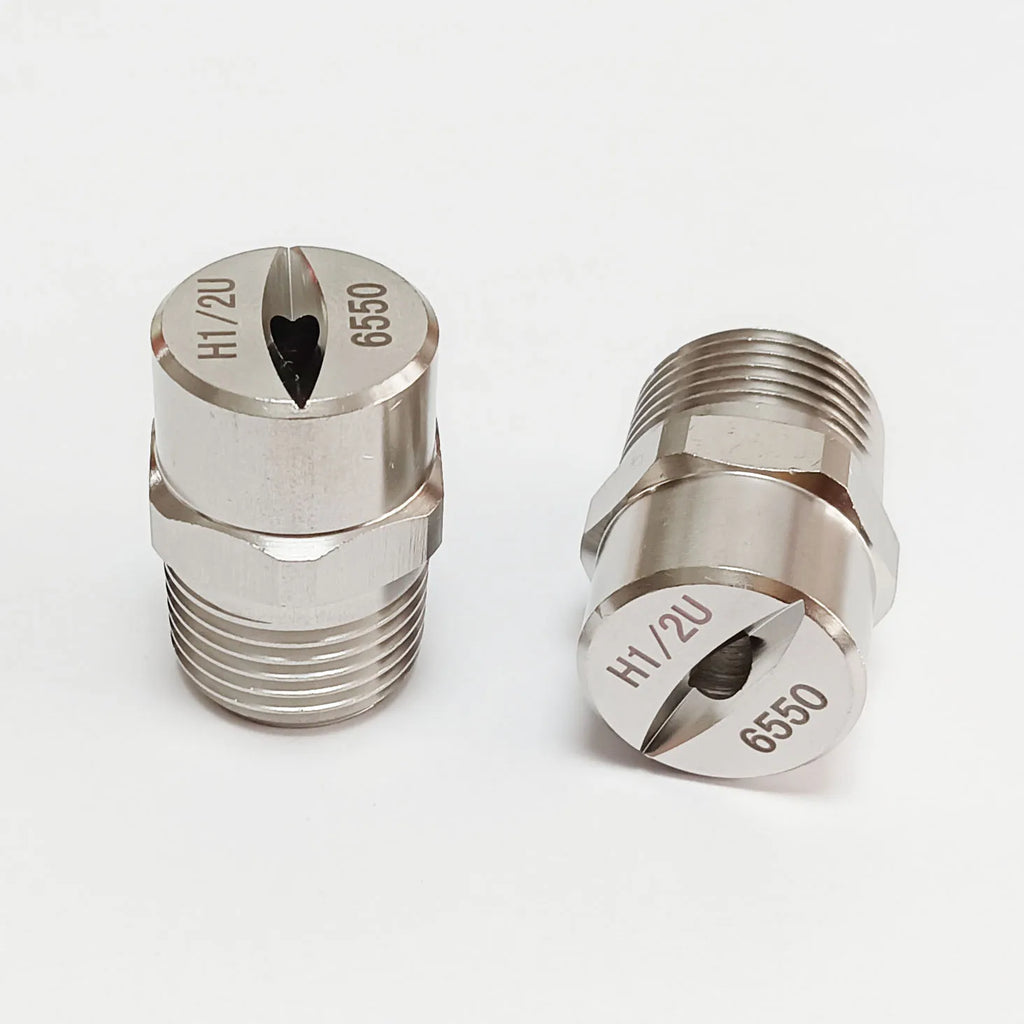 1/2" BSPT SS304 vee jet flat fan spray nozzle, Industrial / factory cleaning, dust removal nozzle