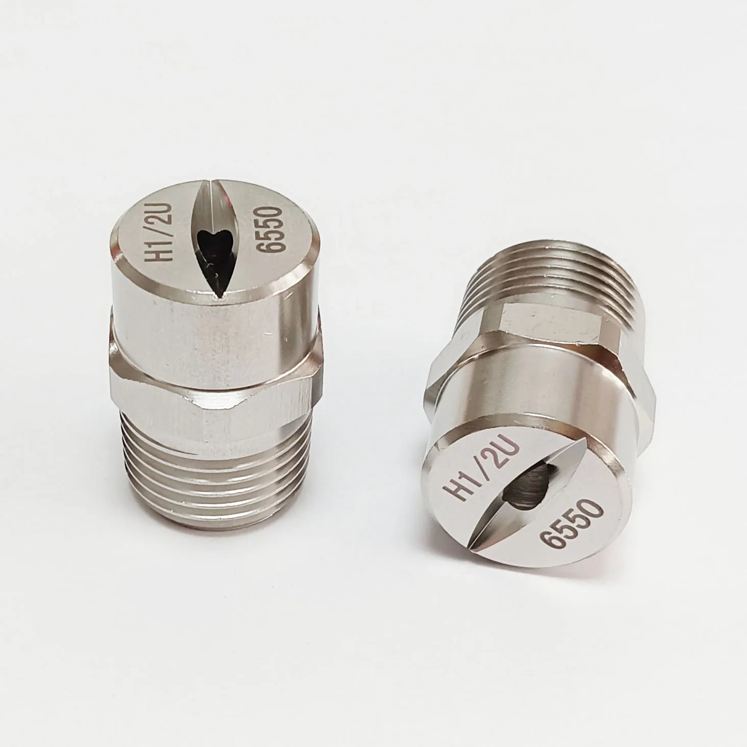 1/2" BSPT SS304 vee jet flat fan spray nozzle, Industrial / factory cleaning, dust removal nozzle