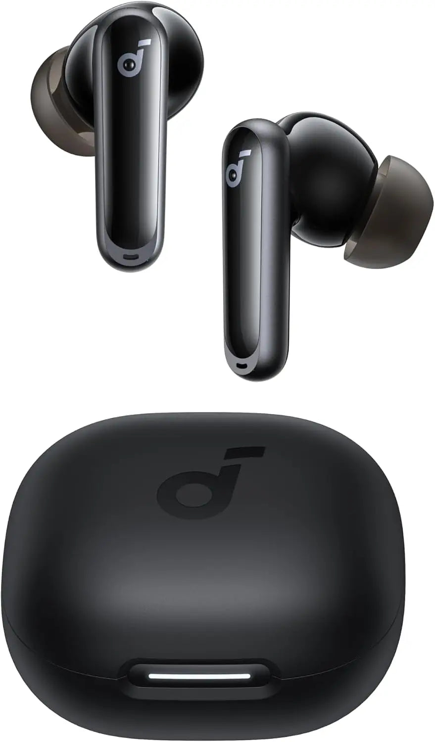 Adaptive Noise Cancelling Earbuds, 60H Playtime, 2-in-1 Case Stand, Wireless Charging, Bluetooth 5.3