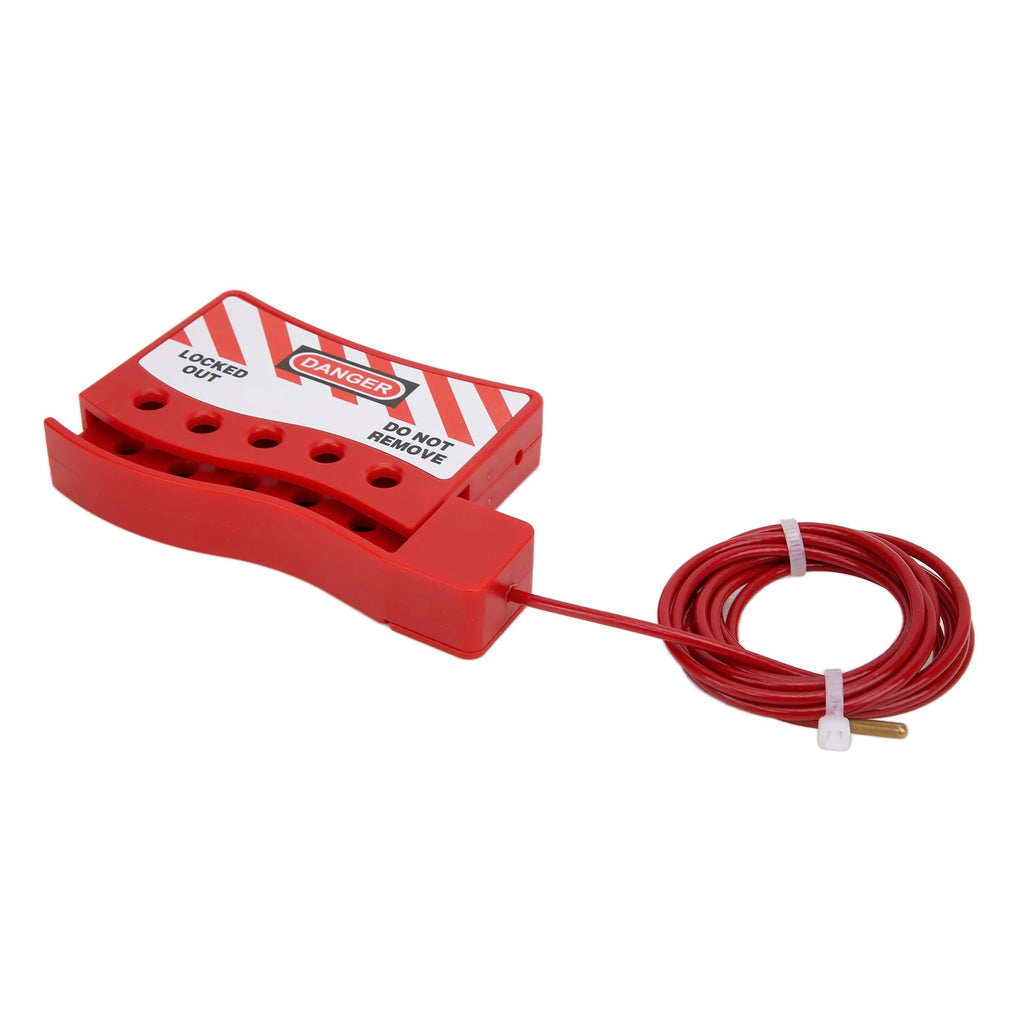Portable High Toughness Wear Resistant Adjustable Cable Lockout Grip Industrial Lockout Tagout Safety Cable Lock
