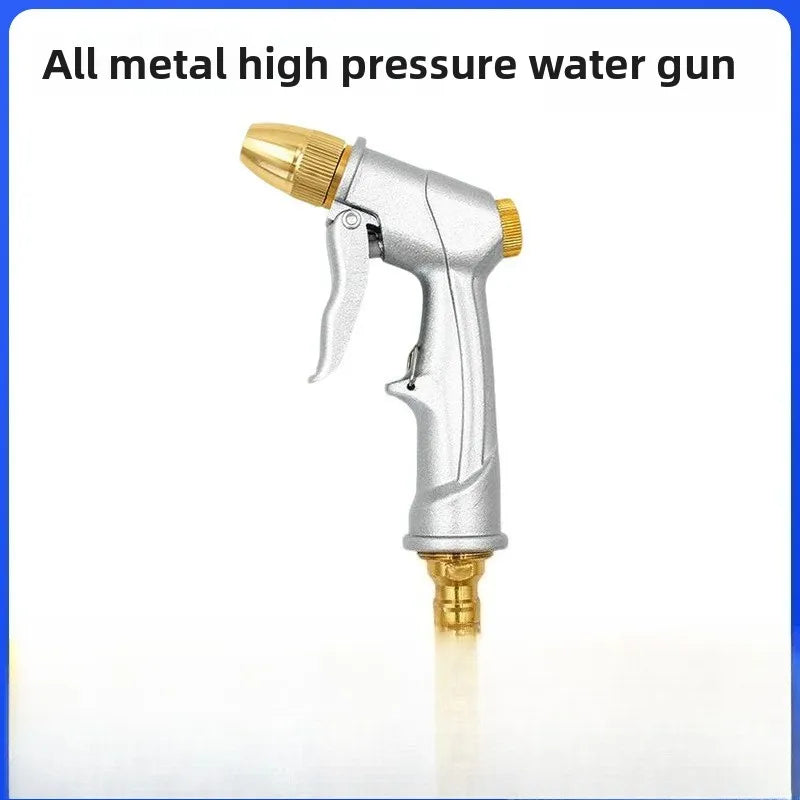 High Pressure Water Spray Gun Metal Brass Nozzle Garden Hose Pipe Lawn Car Wash Sprayer Sprinkler Car Wash Tool Water Guns