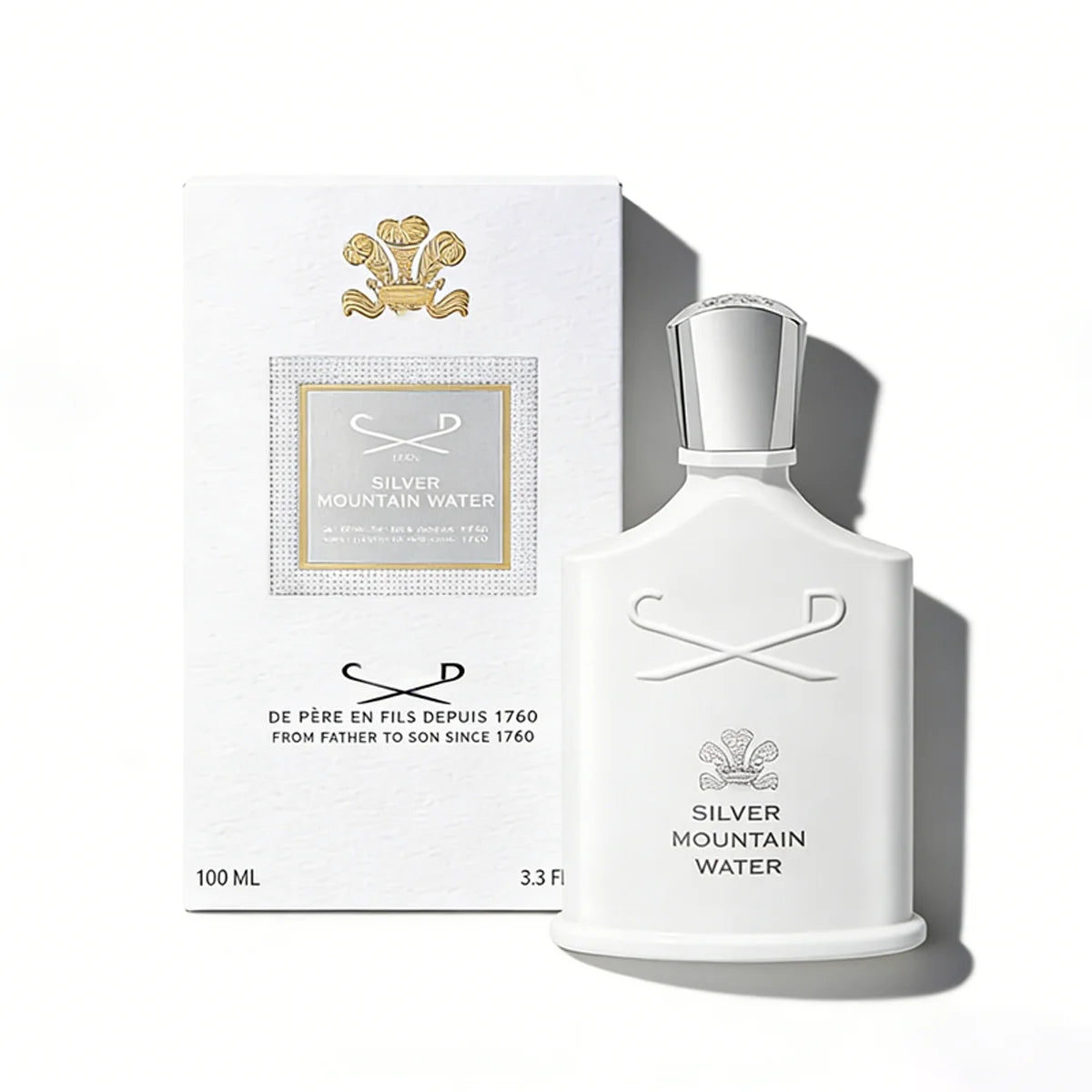 Silver Mountain Water Scent Luxury Perfume Men Women Unisex Creed Cologne Long Lasting Citrus Woody Fragrance Daily Office