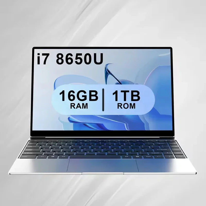 Ethereal 2026 Novel Sleek‑Edged 15.6" Laptop Intel Core I7‑8650U Windows 11 Pro 32GB RAM 2TB M.2 SSD – Optimal for Corporate