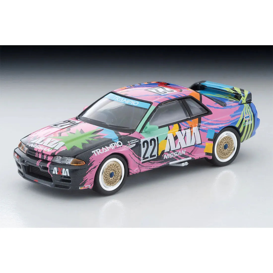 Tomica LV-N234f Skyline 1992 1/64 Diecast Car Open Hood AXIA Group A JDM Alloy Model Tomytec Limited Vintage NEO Collectible