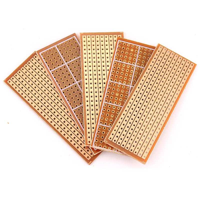 5/10PCS 2.5x6.4CM Single Side PCB Board DIY Universal Experiment Matrix Circuit Board Single Row Continuous Hole 25x64MM