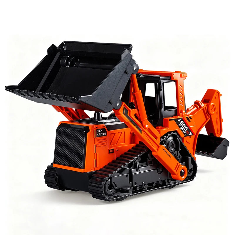 Engineering Vehicle Model Double Head Excavator Bulldozer Children Educational Diecast Construction Vehicle Toy Kids Boy Gift