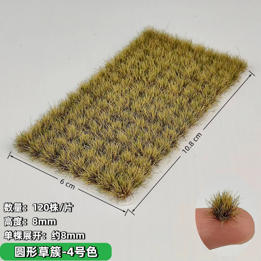 120pcs/box Miniature Grass Cluster Model Kits Vegetation Materials Diy Railway Sand Table Lawn Layout Kit Diorama Accessory