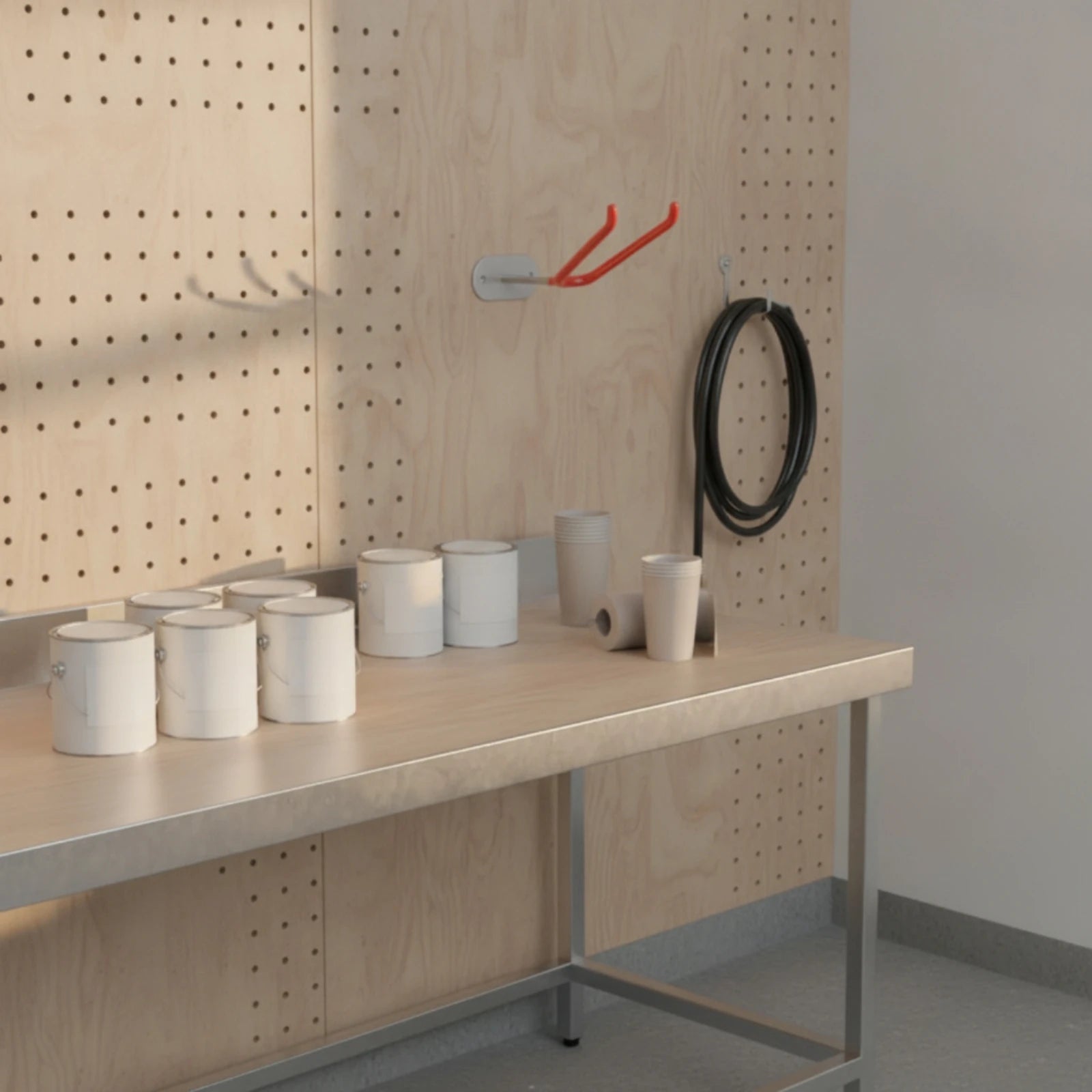 Spray Wall Mount Low-Profile Spray Holder Powder-Coated Heavy Duty for Painters, Workshop, Garage
