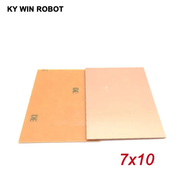 PF PCB Single Side Copper Clad Plate DIY PCB Kit Laminate Circuit Board 7x10cm 10pcs