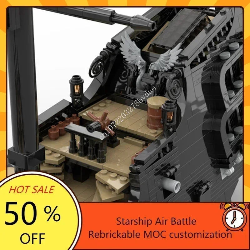 2478MOC Pirate Ship Model DIY Assembly Toy Customized Sailing Ship Technology Creative Puzzle Adults Holiday Birthday Gift