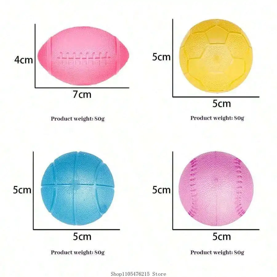 Mini Sports Squishy Stress Balls Soft Squeeze Fidget Toy Football Soccer Basketball Baseball Hand Relief Sensory Gift