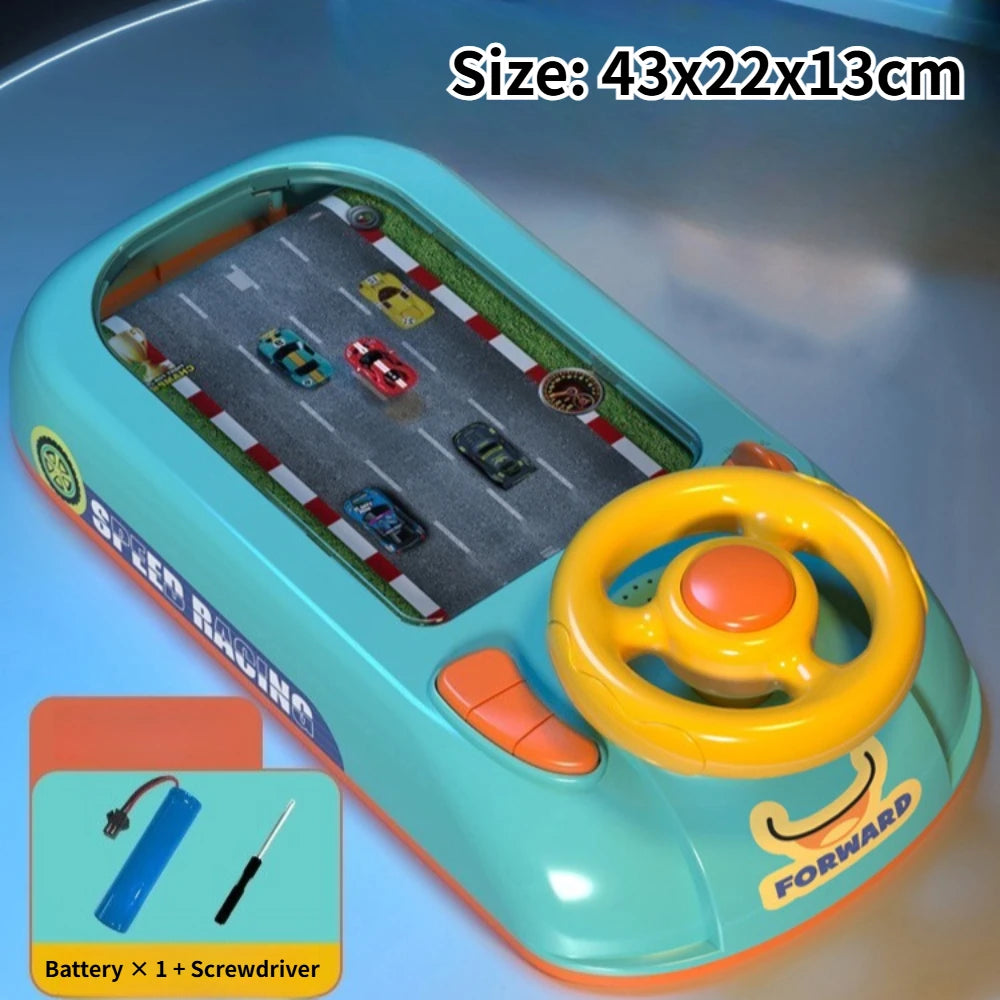 Racing Adventure Game Console Handheld Driving Simulator Toy for Brain Training and Coordination Birthday Gift
