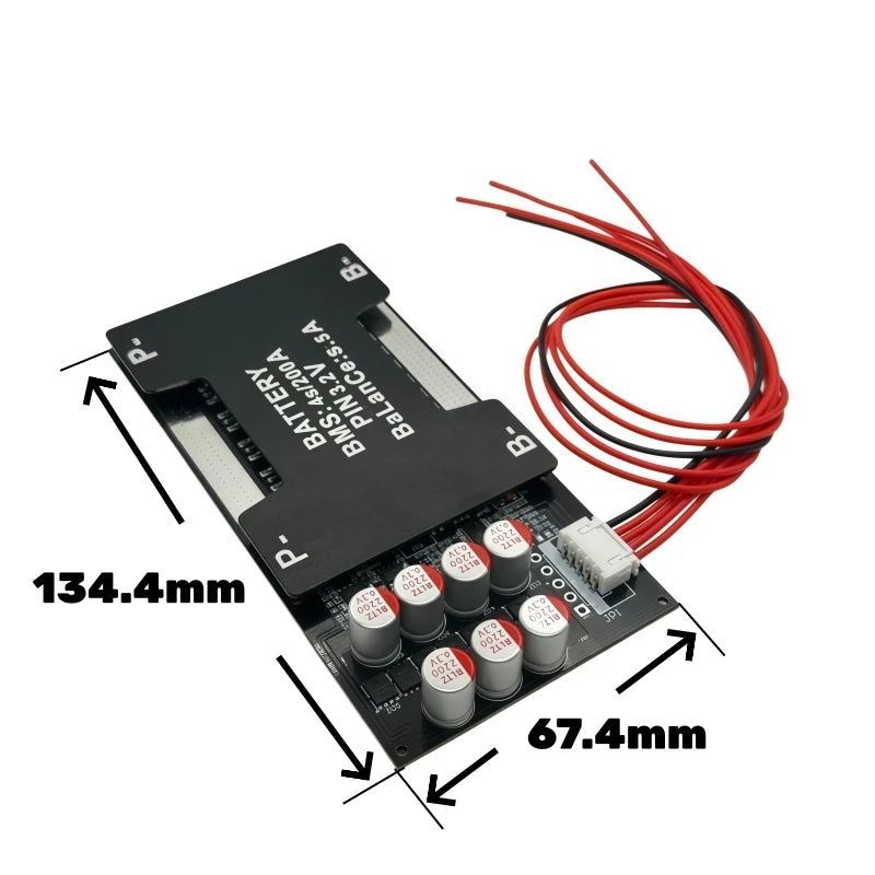 4S LiFePO4 Battery Protection Board 14.6V 2000W Battery Management System 150A/200A/300A with 5.5A Active Balancing