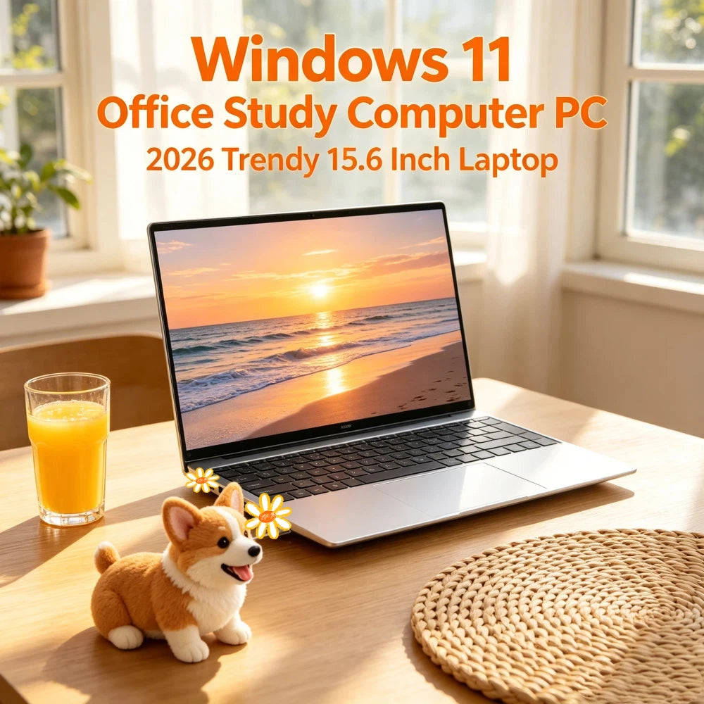 2026 Latest Ultra Slim 15.6" Laptop Intel Core i7-8650U 32GB RAM 2TB M.2 SSD Windows 11 Pro Perfect for Office Study