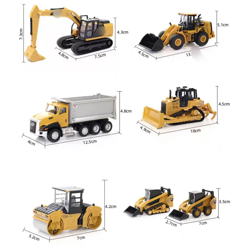 New 1: 64 Mining Transportation Engineering Vehicle Simulation Alloy Car Model Finished Product Toy Boy Girl Gift Collection