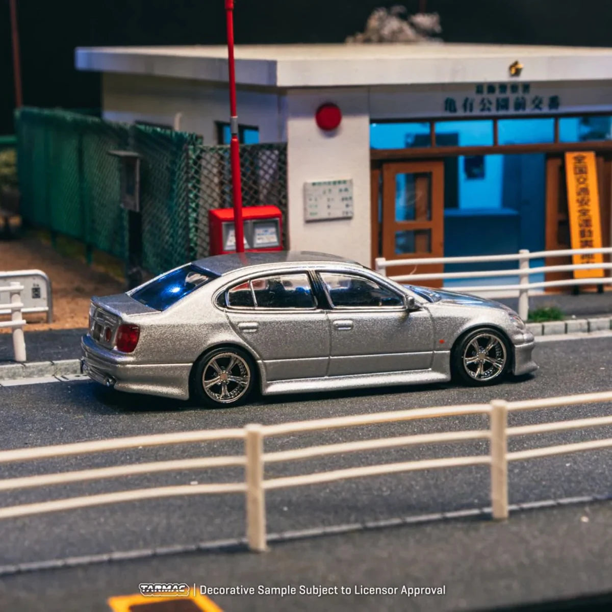 Tarmac Works 1:64 VERTEX Toyota Aristo JZS161 Silver Diecast Car Model In Stock Ready To Ship
