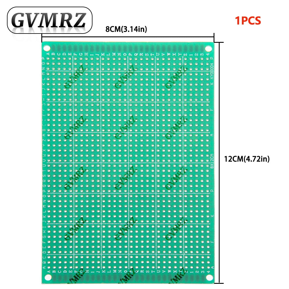 Single Sided Green PCB Prototype Board Universal Through Hole Perfboard for DIY Electronic Projects