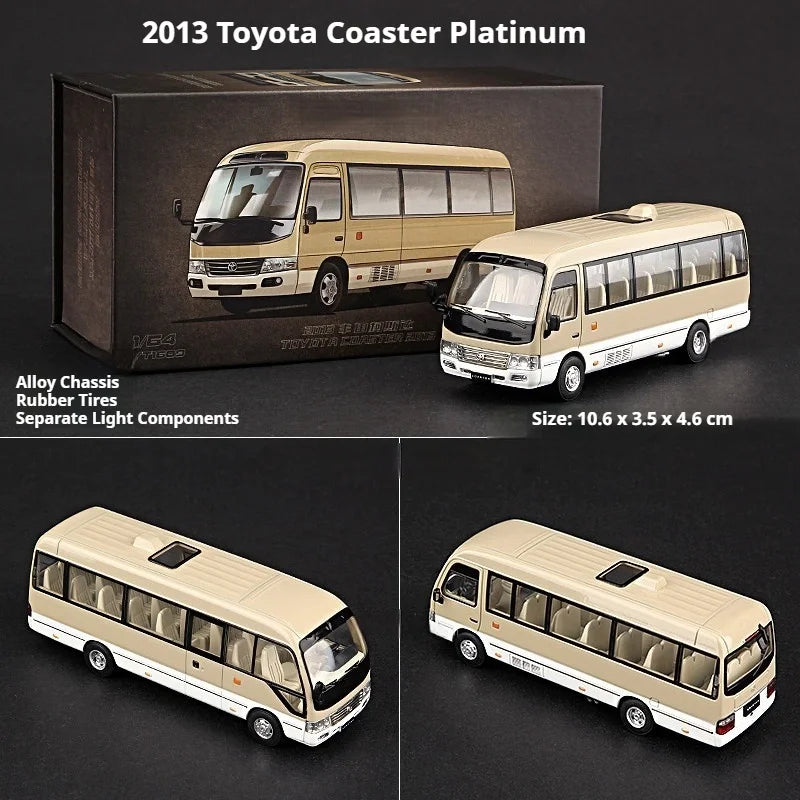 Toyota Coaster 1:64 Alloy Die-Cast Car with Exquisite Craftsmanship - Premium Miniature Collectible Model