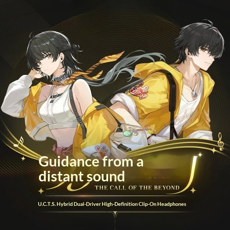 [Pre-Sale] Original Wuthering Waves Rover Earphones Kurogame Cosplay Costume Anime Doujin Halloween Headphones Gifts
