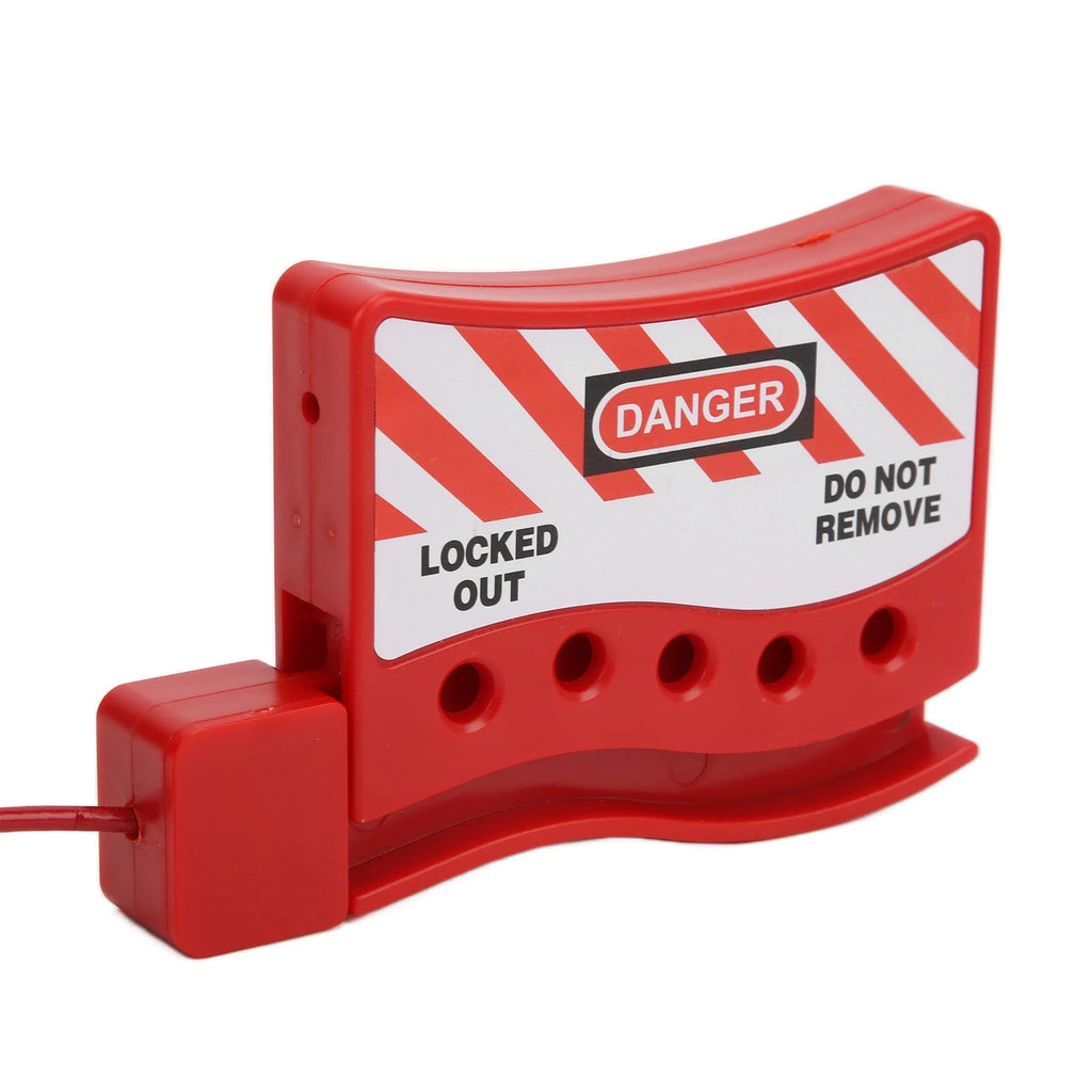 Portable High Toughness Wear Resistant Adjustable Cable Lockout Grip Industrial Lockout Tagout Safety Cable Lock