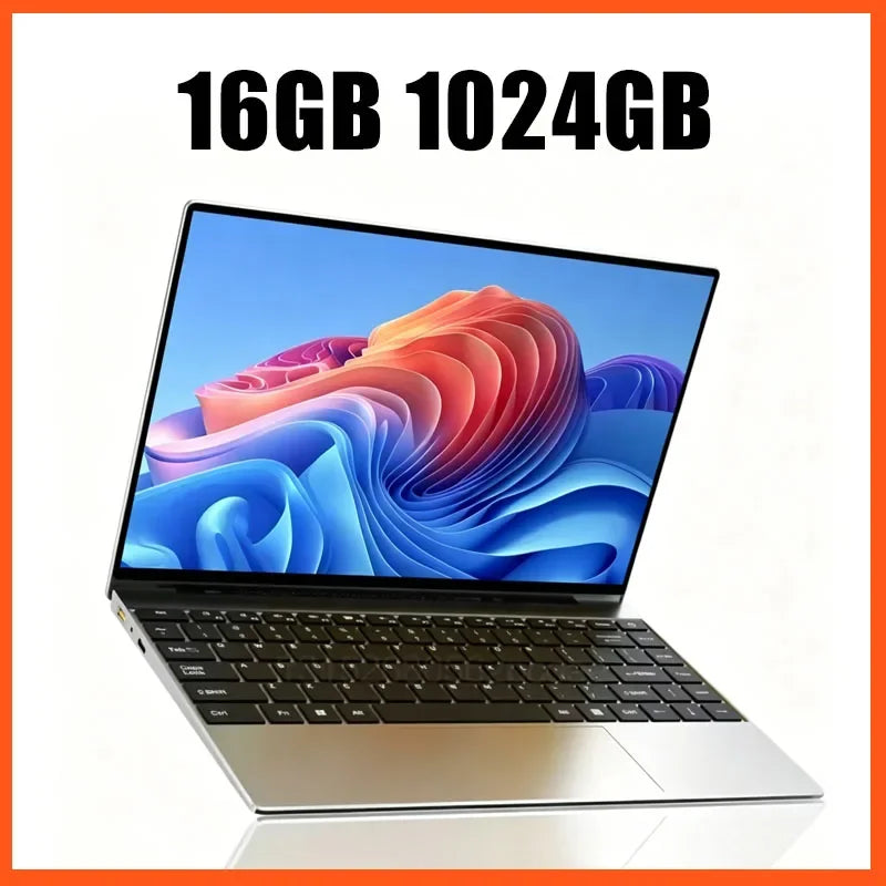 2026 New 14.1 Inch Ultra Thin Laptop Win11 Intel Core I7-8650U 16GB 32GB DDR4 RAM 2TB SSD Portable Business Office Notebook PC