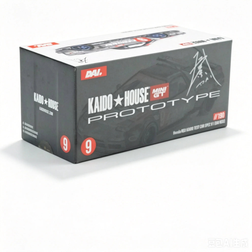 Kaido House x MINIGT KHMG190 1:64 Honda NSX Kaido Test Car Spec V1 Full Carbon Fiber JDM Widebody Diecast Model Car In Stock