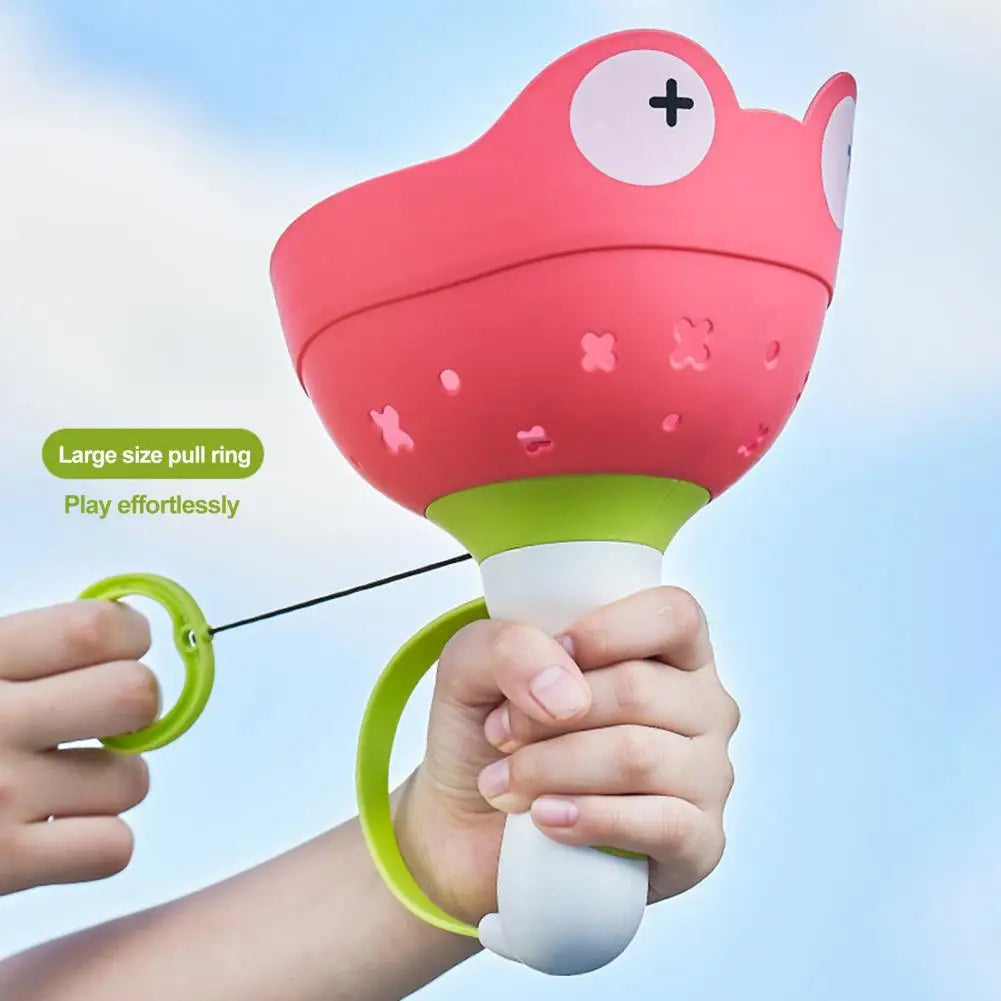 Childrens Toy HandThrow Catch Frisbees Frog Catapult Outdoor Game Set Toy for Garden Party Birthday and Holiday Gifts
