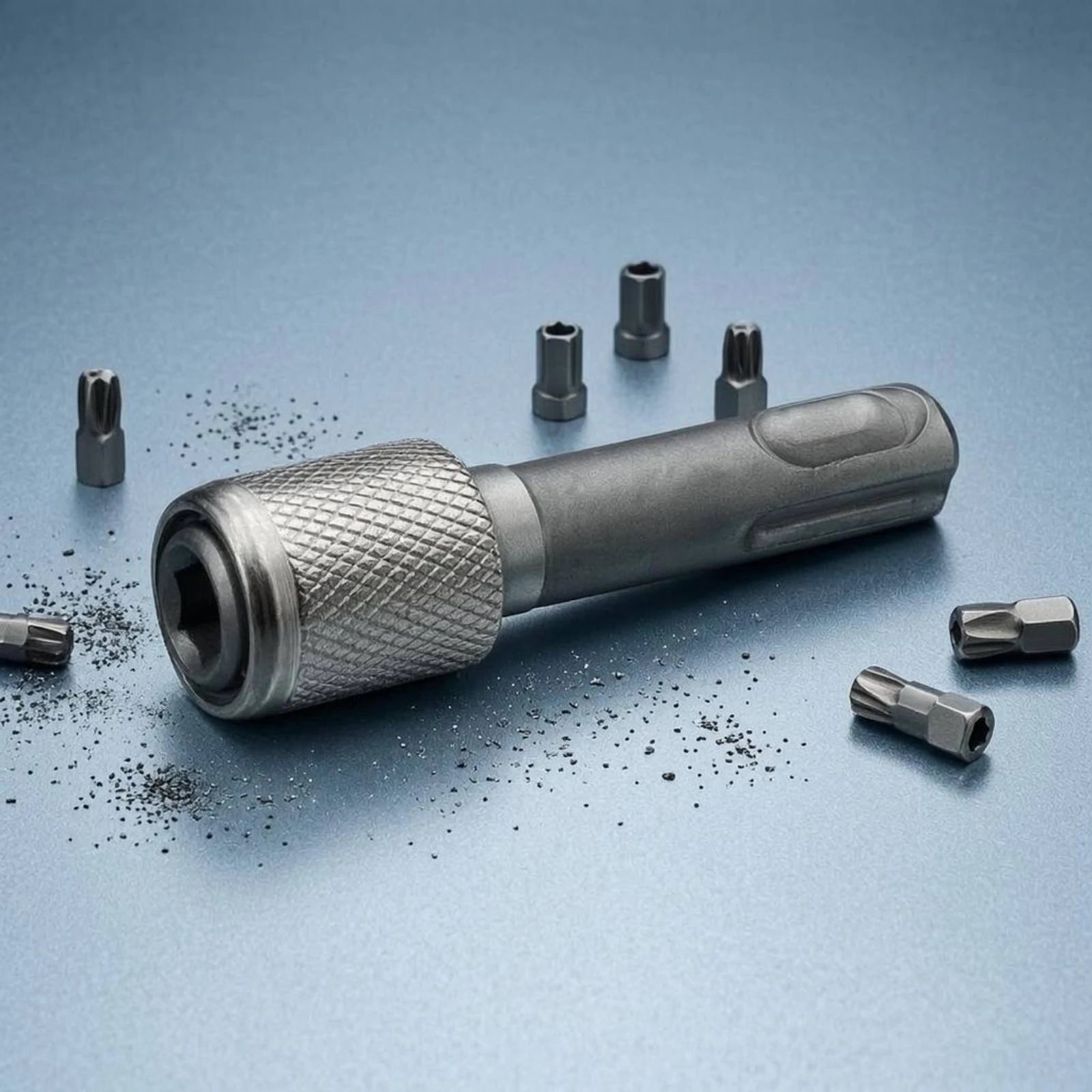 Hex Shank Socket Adapter Knurled Hex Shank Adapter Drill Socket Extension Conversion Connector Tool Accessory Matte Finish