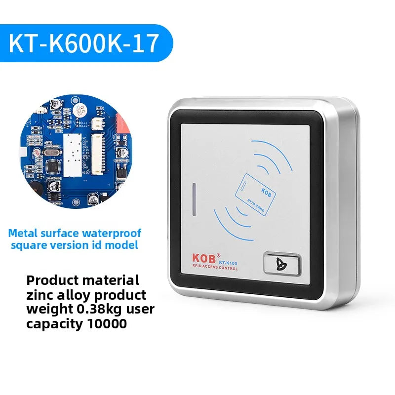 KOB outdoor ID/IC card swiping metal waterproof access control system outdoor host WG26 access control reader head