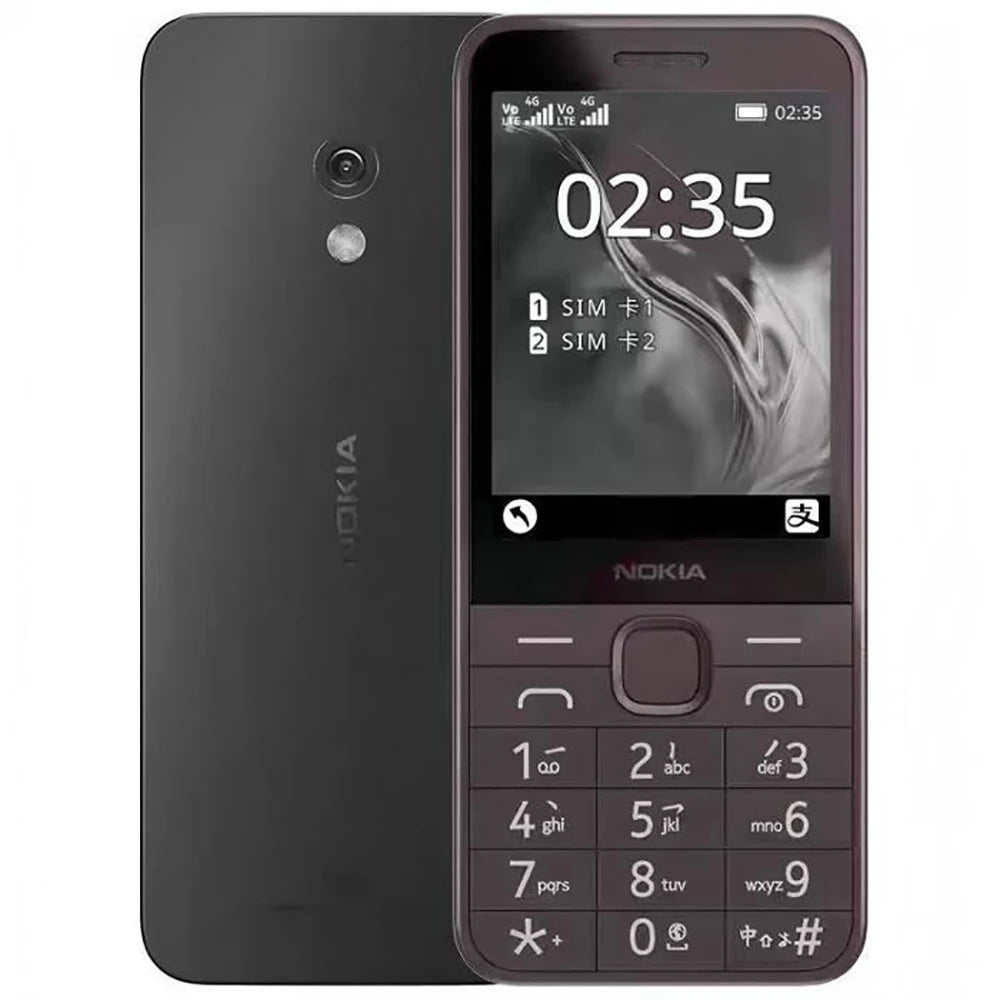Nokia 235 4G Backup Phone Bluetooth 5.0 FM Radio 2SIM 3mm 1450mAh Type-C Physical Button Nokia 235 Second Hand Phone Unlock