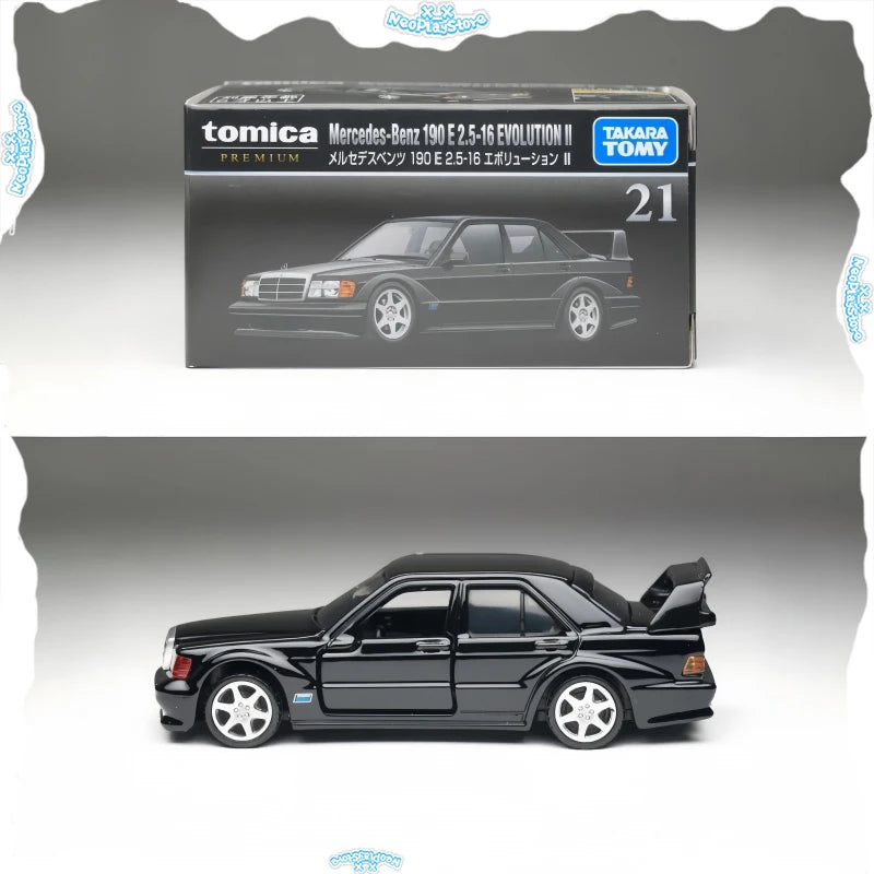 New Takara Tomy Tomica Premium Series TP21 Mercedes-Benz 190E Vehicle Toy Die-Casting Metal Car Model Ornament Collection Gifts