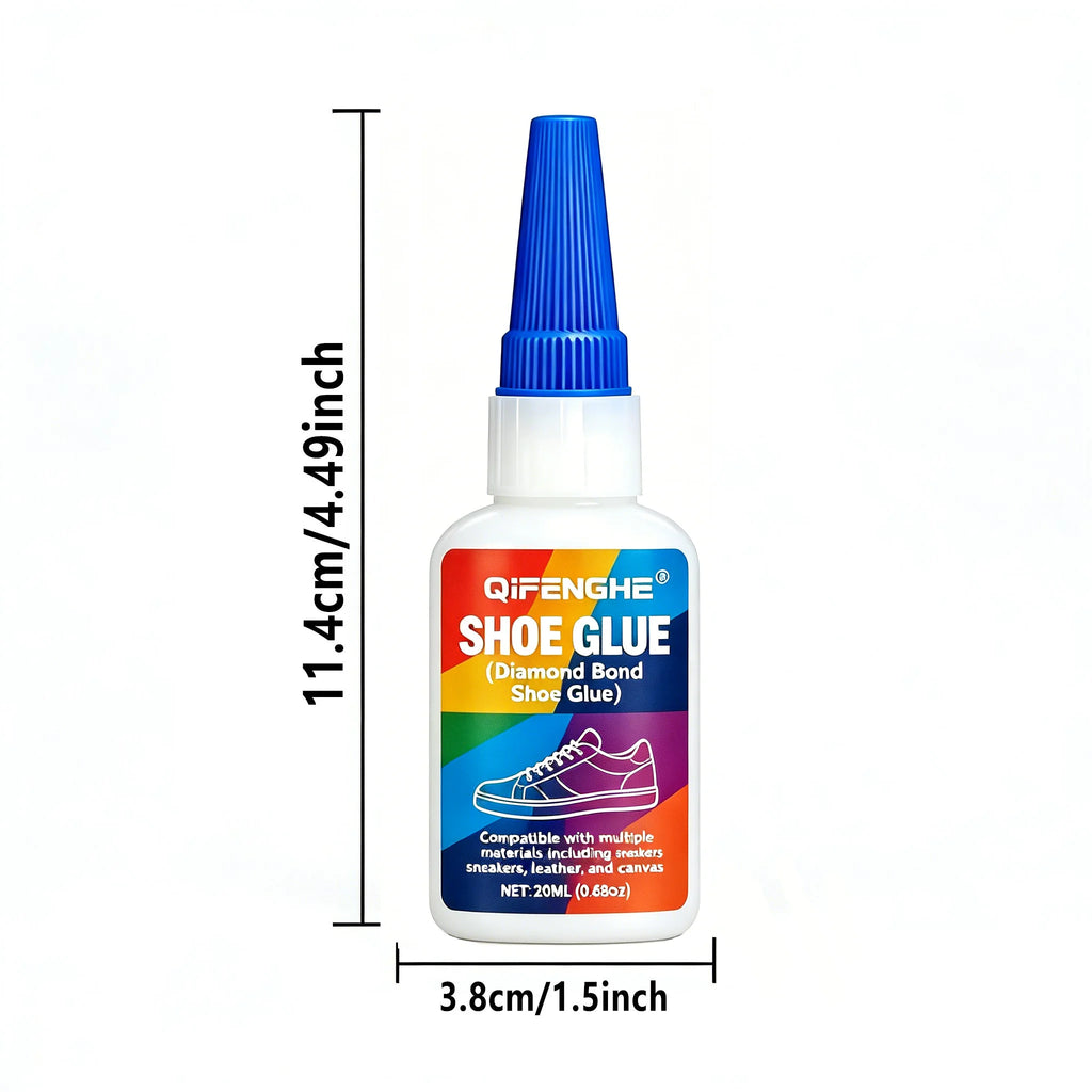 Multi-Purpose Shoe Repair Adhesive, Waterproof Strong Glue for Soles, Leather, Rubber & Canvas,  Cracks on All Footwear