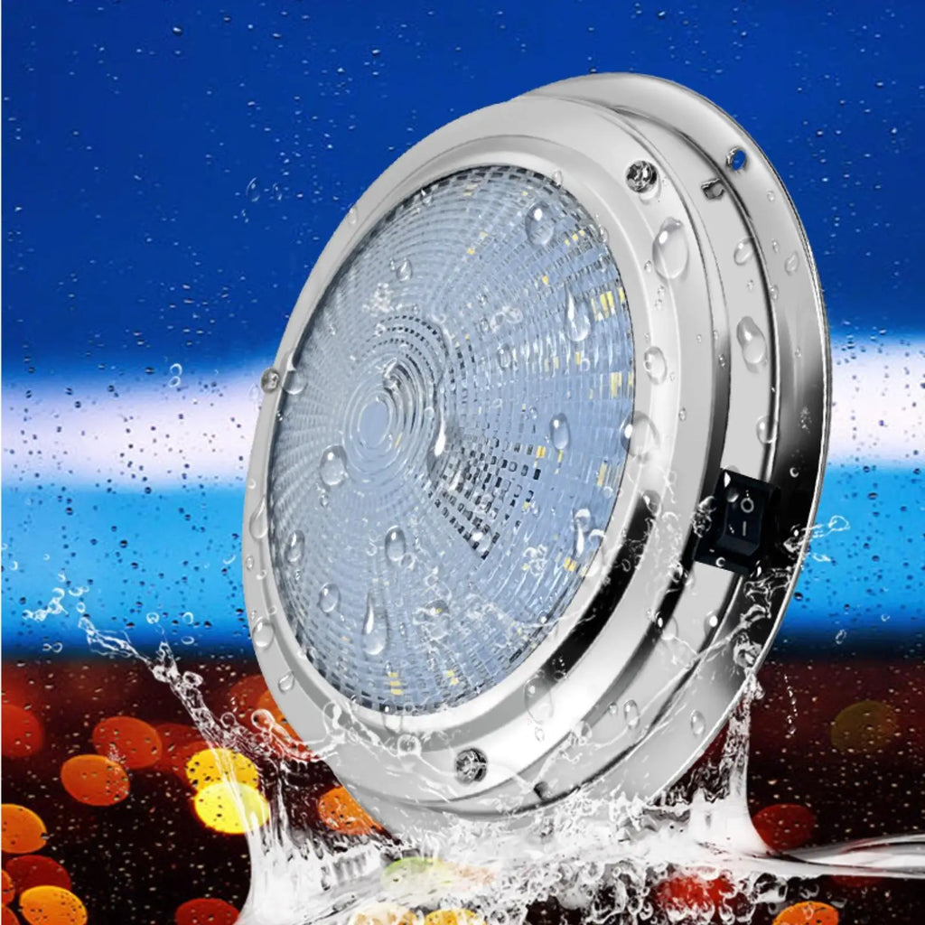 Round Flush Mount Overhead Light IP65 Waterproof Round LED Overhead Light Textured Lens