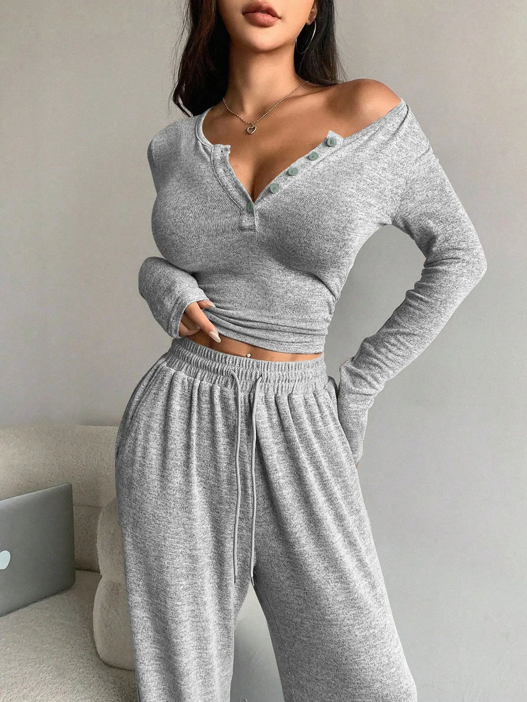 Women's Suit Warm Pajamas for Winter Ensembles Pyjama Femme Ensemble Long Sleeve Pajamas Sets Home Wear Sleepwear for Sleeping
