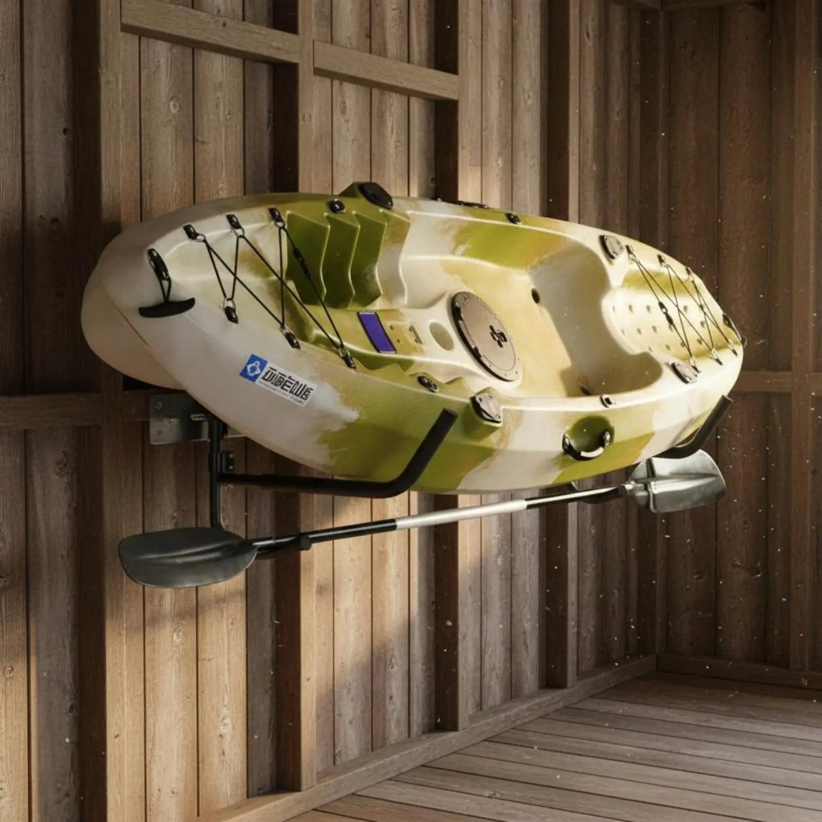 Rotating Kayak Rack Detachable Paddle Boat Wall Hanger Kayak Wall Mount Sturdy Paddle Boat Hanger Scratch Resistant for Garage