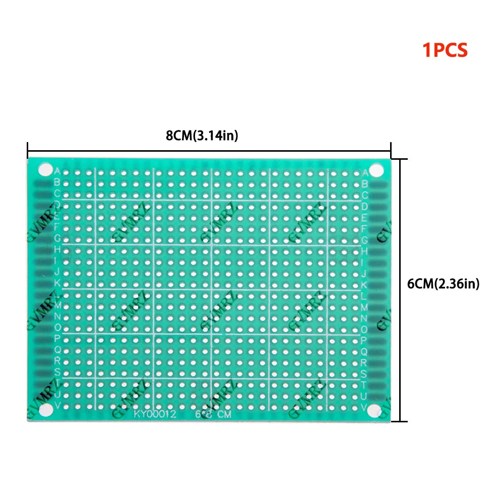 Single Sided Green PCB Prototype Board Universal Through Hole Perfboard for DIY Electronic Projects