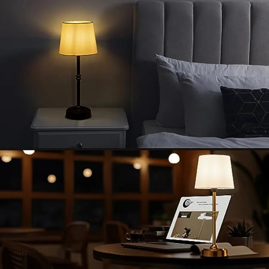 O'Bright Seraph - Cordless LED Table Lamp with Dimmer, Built-in Rechargeable Battery, 3-Level Brightness, Patio Table Lamp, Bed