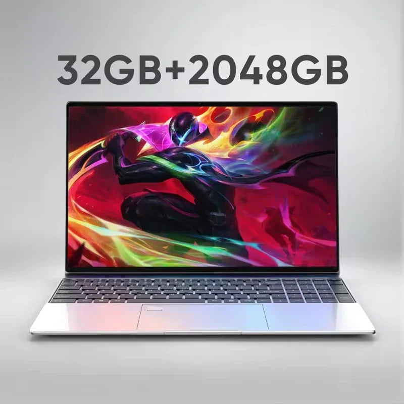 14.1 Inch Ultra Slim Laptop Intel Core i9-9880H Win11 32GB RAM 2TB SSD 1080P HD Multifunctional Laptop