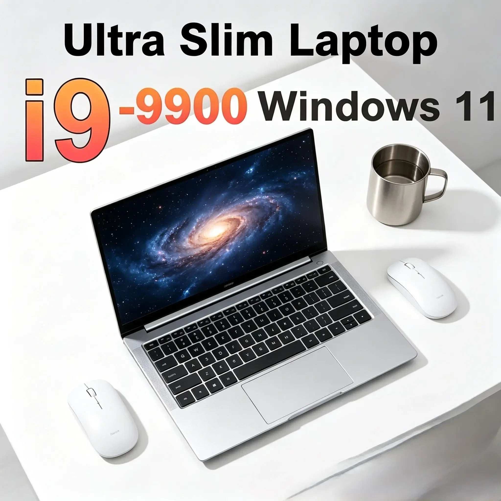 15.6" New Ultra‑Thin High‑Performance Laptop Intel Core I9‑9900 Processor, 32GB Large RAM + 2TB Massive, 1080P, Windows 11 Pro,