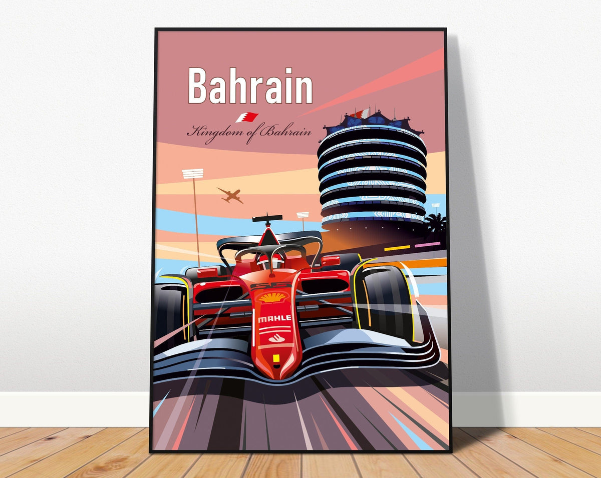 Poster Formel 1 Länder Städte Rennstrecke Rennfahrer Rennwagen · Deko Print ohne Rahmen