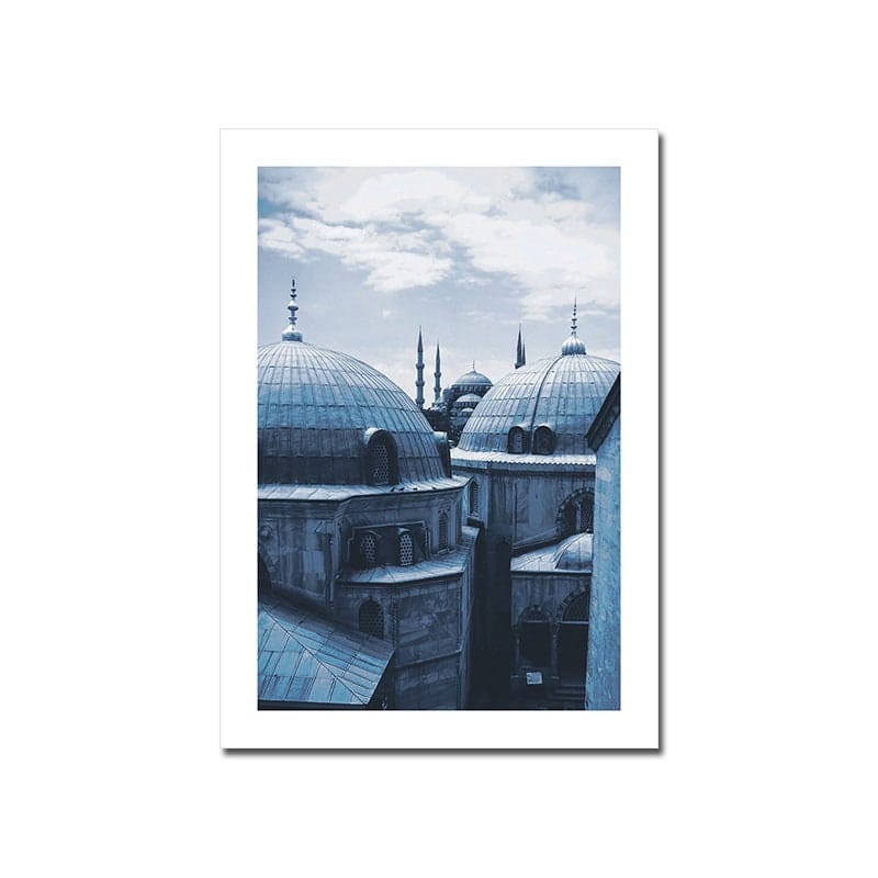 Poster Istanbul Sultan Ahmet Moschee · Blaue Moschee · Wandbilder Wohnzimmer & Schlafzimmer · Deko Print Bilder · ohne Rahmen